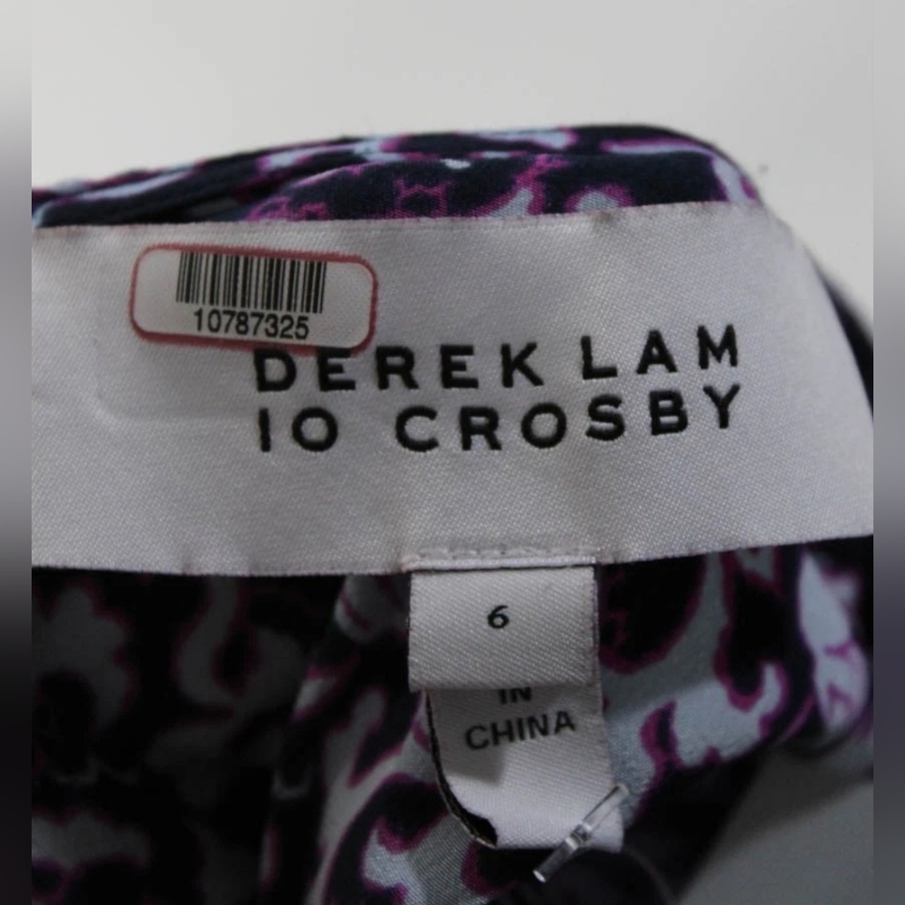 DEREK LAM 10 Purple Floral Tunic Dress GORGEOUS Spring Dress. 6 - Picture 7 of 9